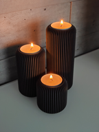 Ribbed Modern Tealight Holder