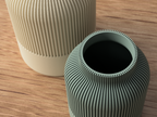 Japandi Ribbed Vase