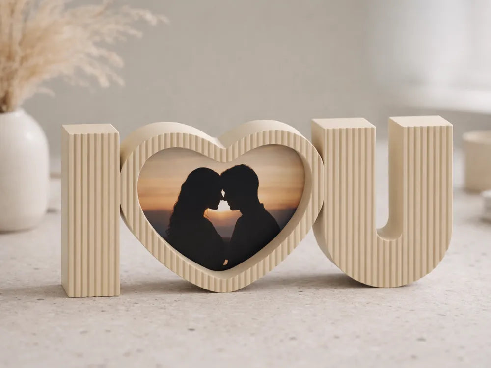 I Heart U Photo Frame