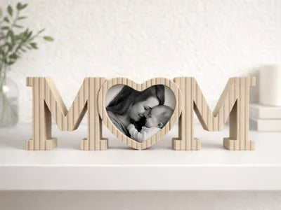 MOM Heart Photo Frame