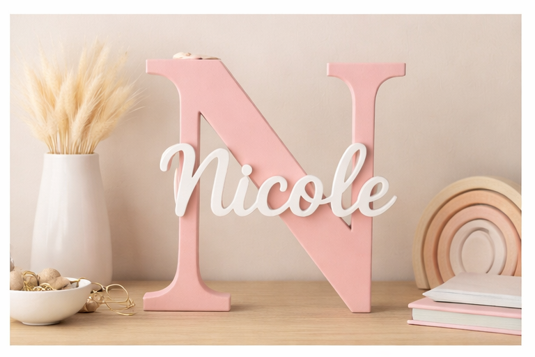 Personalised Initial & Name Door Sign