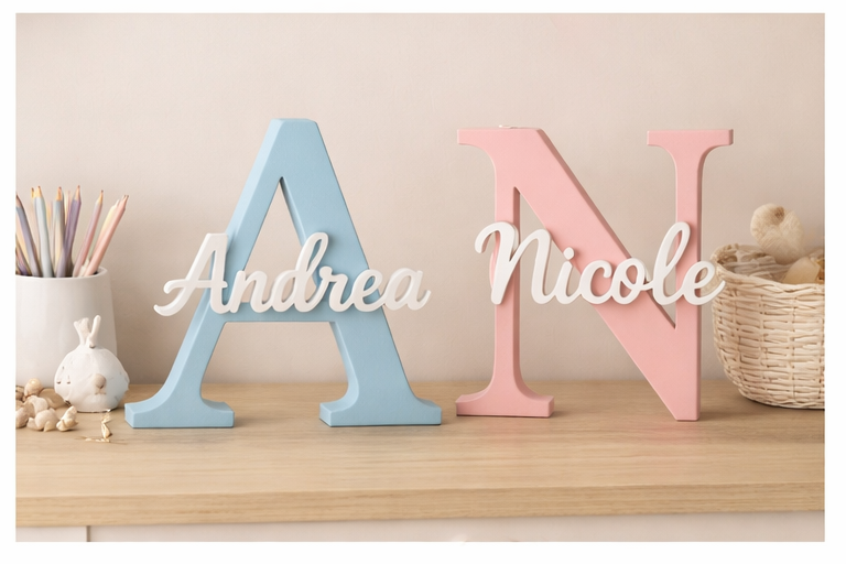 Personalised Initial & Name Door Sign