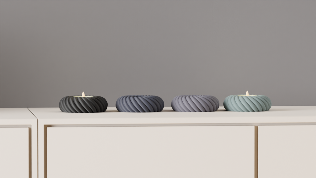Coiled Rope Tealight Holder (Set of 4)